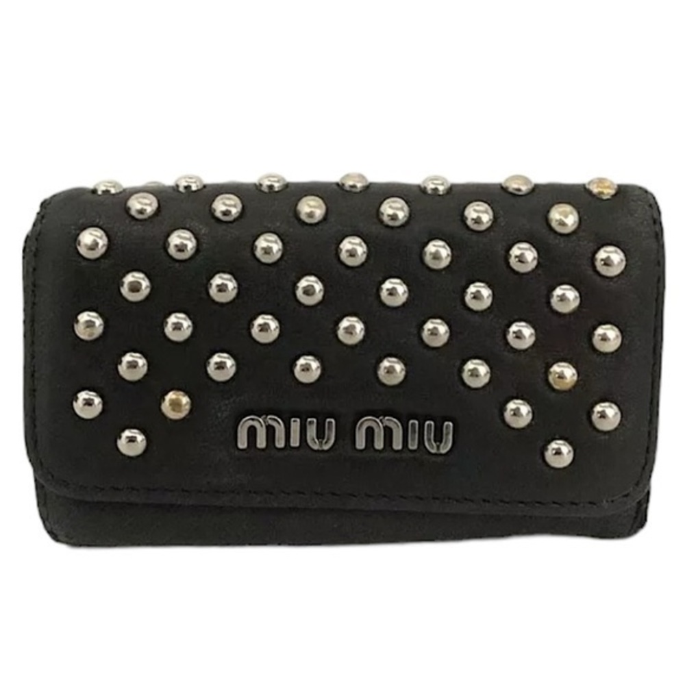Miu Miu Studded Key Wallet